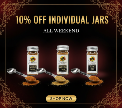 10% off individual jars all weekend banner - matching size